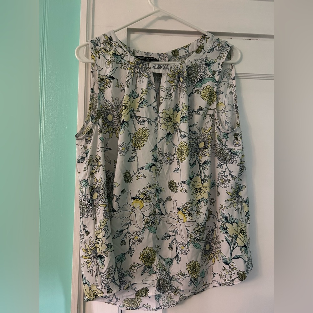 Jones New York Floral Print Top